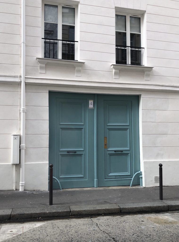When Julia Morgan arrived in Paris in 1896, she lived behind this door at 4 rue de Chevreuse. It marks the entrance to the American Girls’ Club, founded in 1893. . .