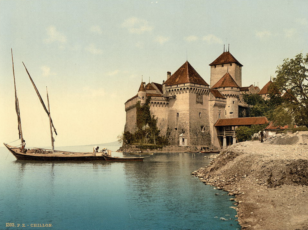 While traveling through Switzerland by train in 1896, Julia and her three companions visited the Château de Chillon, a medieval castle on the eastern end. . .